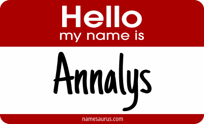 Hello my name is Annalys png download