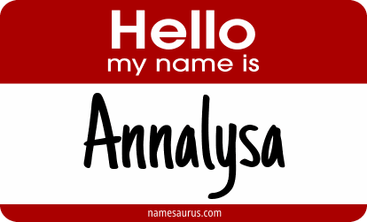 Hello my name is Annalysa png download