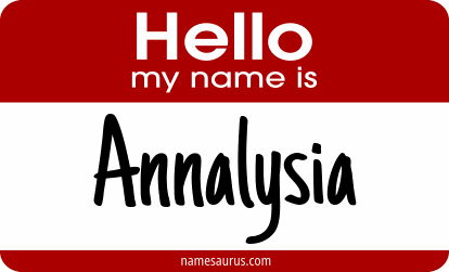 Hello my name is Annalysia png download
