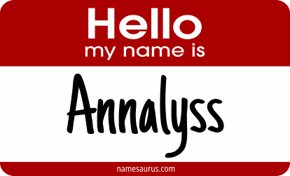 Hello my name is Annalyss png download