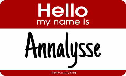 Hello my name is Annalysse png download