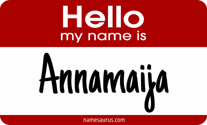 Hello my name is Annamaija png download