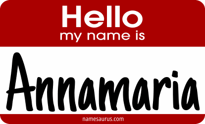 Hello my name is Annamaria png download