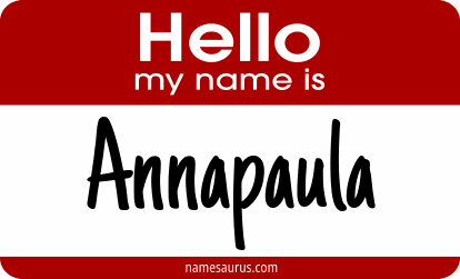 Hello my name is Annapaula png download