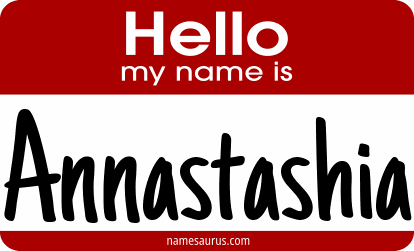 Hello my name is Annastashia png download