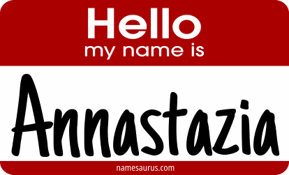 Hello my name is Annastazia png download