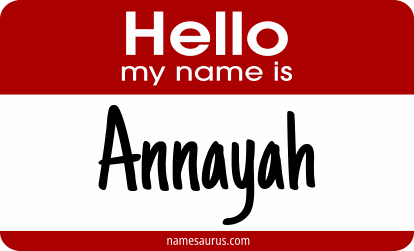 Hello my name is Annayah png download