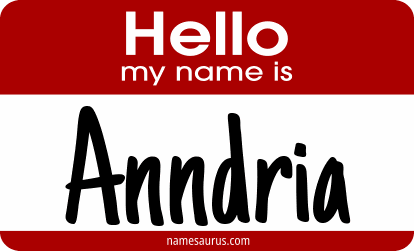 Hello my name is Anndria png download