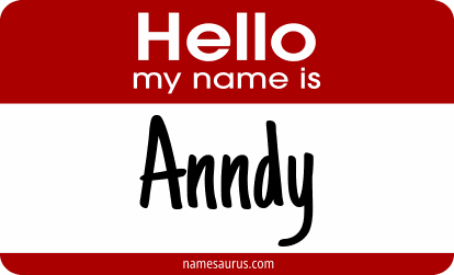 Hello my name is Anndy png download