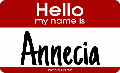 Hello my name is Annecia png download