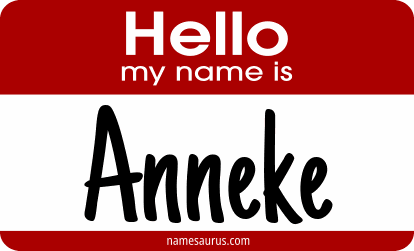 Hello my name is Anneke png download