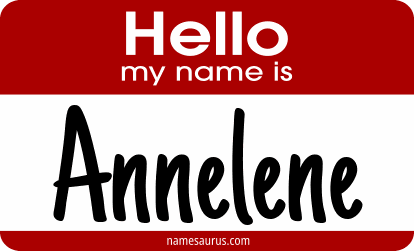 Hello my name is Annelene png download