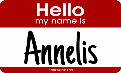 Hello my name is Annelis png download