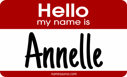 Hello my name is Annelle png download