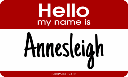 Hello my name is Annesleigh png download