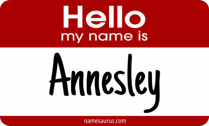 Hello my name is Annesley png download