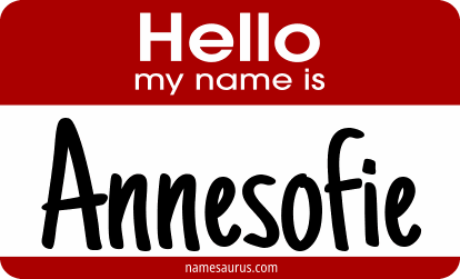 Hello my name is Annesofie png download