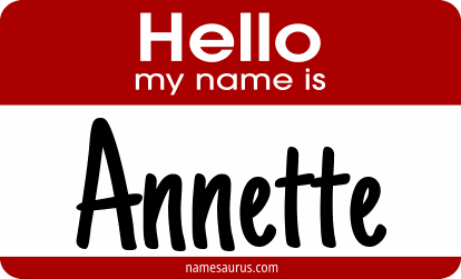 Hello my name is Annette png download