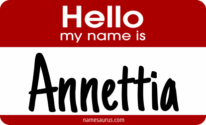 Hello my name is Annettia png download