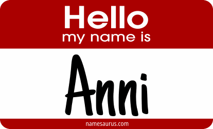 Hello my name is Anni png download