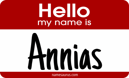 Hello my name is Annias png download