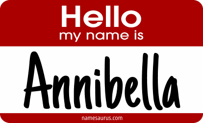 Hello my name is Annibella png download