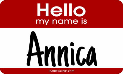 Hello my name is Annica png download