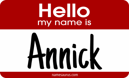 Hello my name is Annick png download