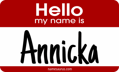 Hello my name is Annicka png download