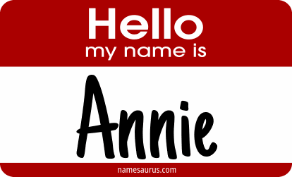 Hello my name is Annie png download