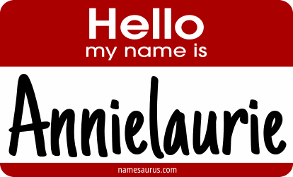 Hello my name is Annielaurie png download