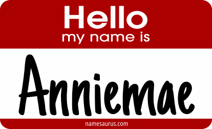 Hello my name is Anniemae png download