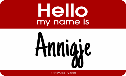 Hello my name is Annigje png download
