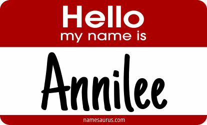 Hello my name is Annilee png download