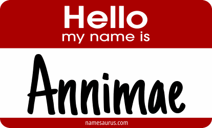 Hello my name is Annimae png download