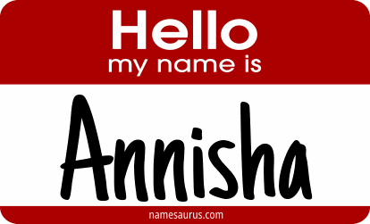 Hello my name is Annisha png download