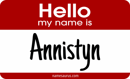 Hello my name is Annistyn png download