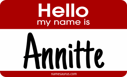 Hello my name is Annitte png download