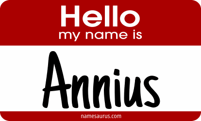 Hello my name is Annius png download