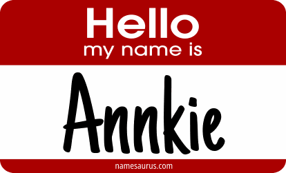 Hello my name is Annkie png download