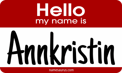 Hello my name is Annkristin png download
