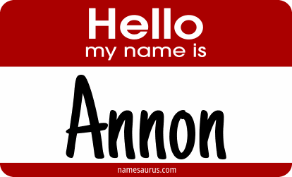 Hello my name is Annon png download