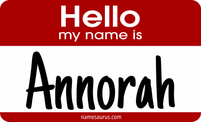Hello my name is Annorah png download