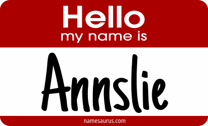Hello my name is Annslie png download