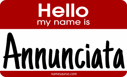 Hello my name is Annunciata png download