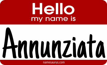 Hello my name is Annunziata png download