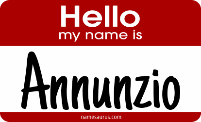 Hello my name is Annunzio png download