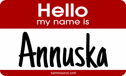 Hello my name is Annuska png download