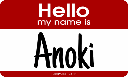 Hello my name is Anoki png download
