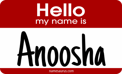 Hello my name is Anoosha png download